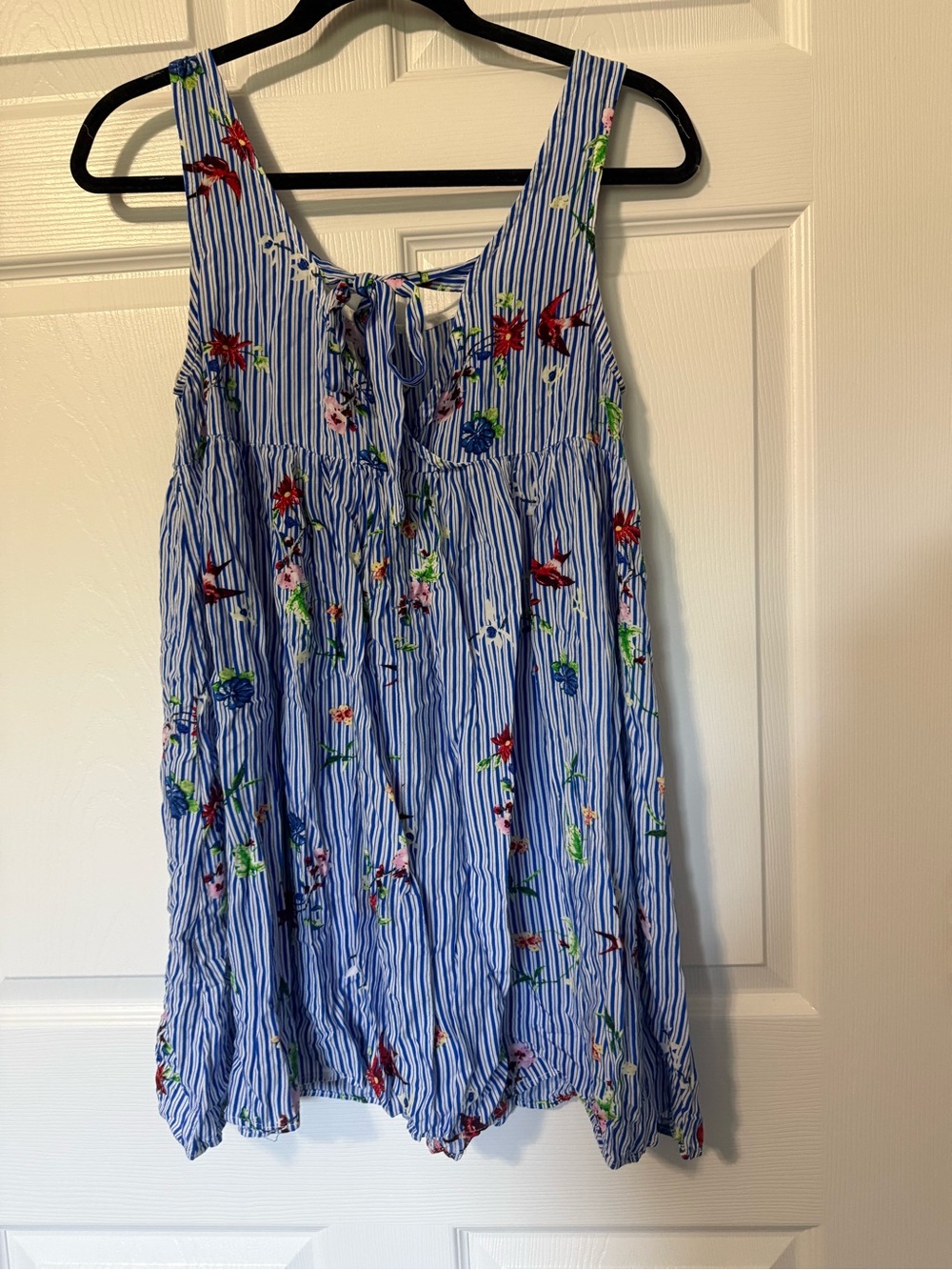 POL Floral and Striped Sleeveless Top- S - Picture 4 of 7